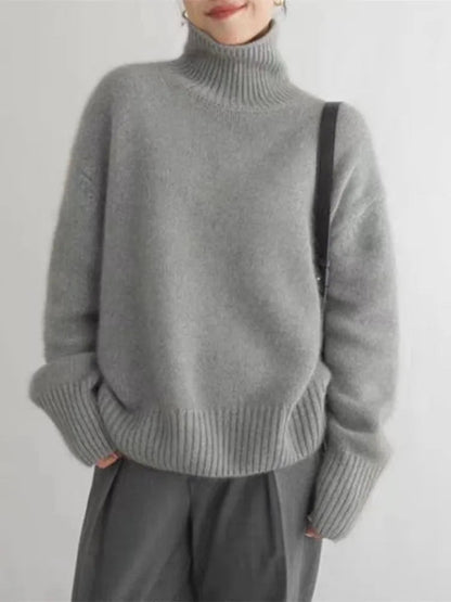Lena | Weicher Kaschmirpullover mit Rollkragen