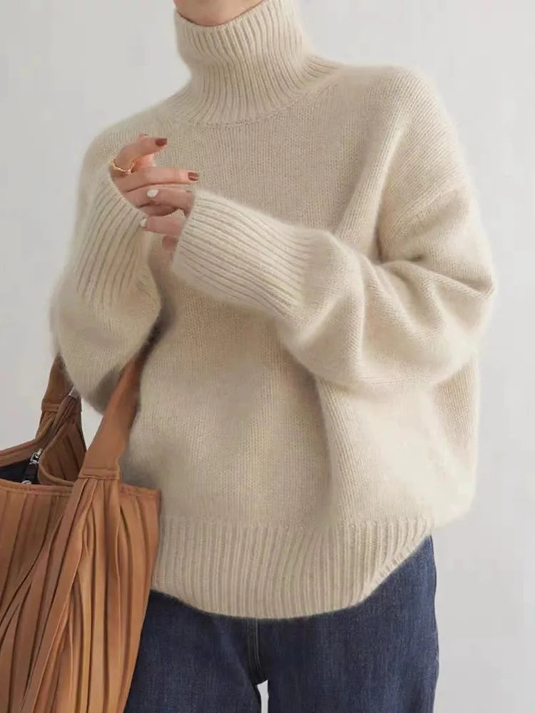 Lena | Weicher Kaschmirpullover mit Rollkragen