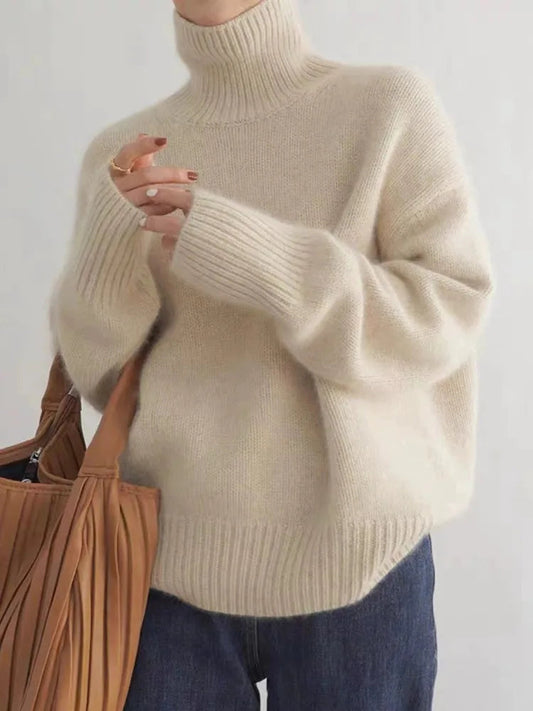 Lena | Weicher Kaschmirpullover mit Rollkragen