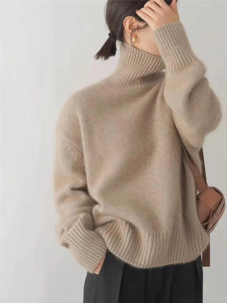 Lena | Weicher Kaschmirpullover mit Rollkragen