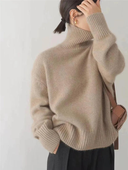 Lena | Weicher Kaschmirpullover mit Rollkragen